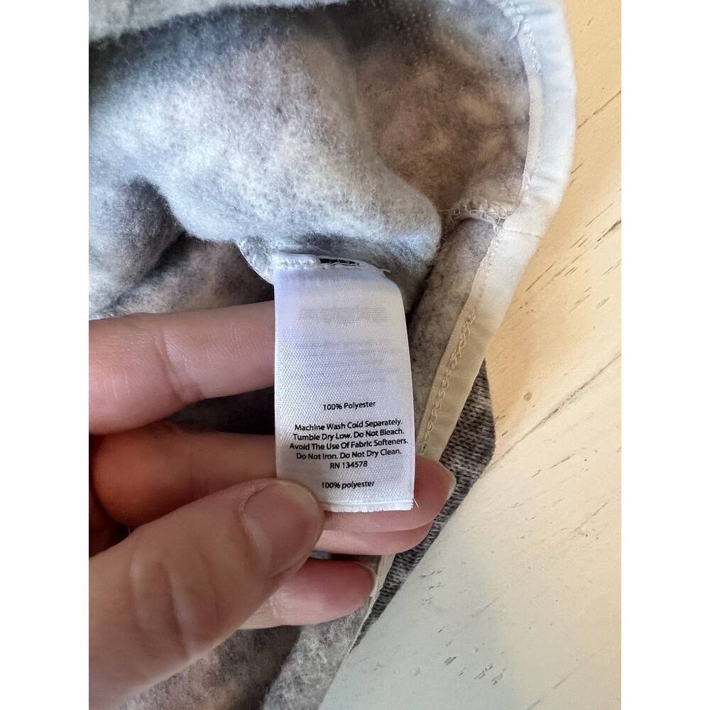 Vineyard Vines Womens Grey Fair Isle Fleece Quarter Zip Pullover Sweater Small - Picture 3 of 6